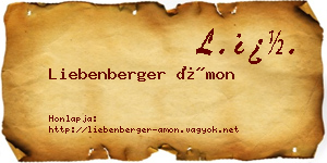 Liebenberger Ámon névjegykártya